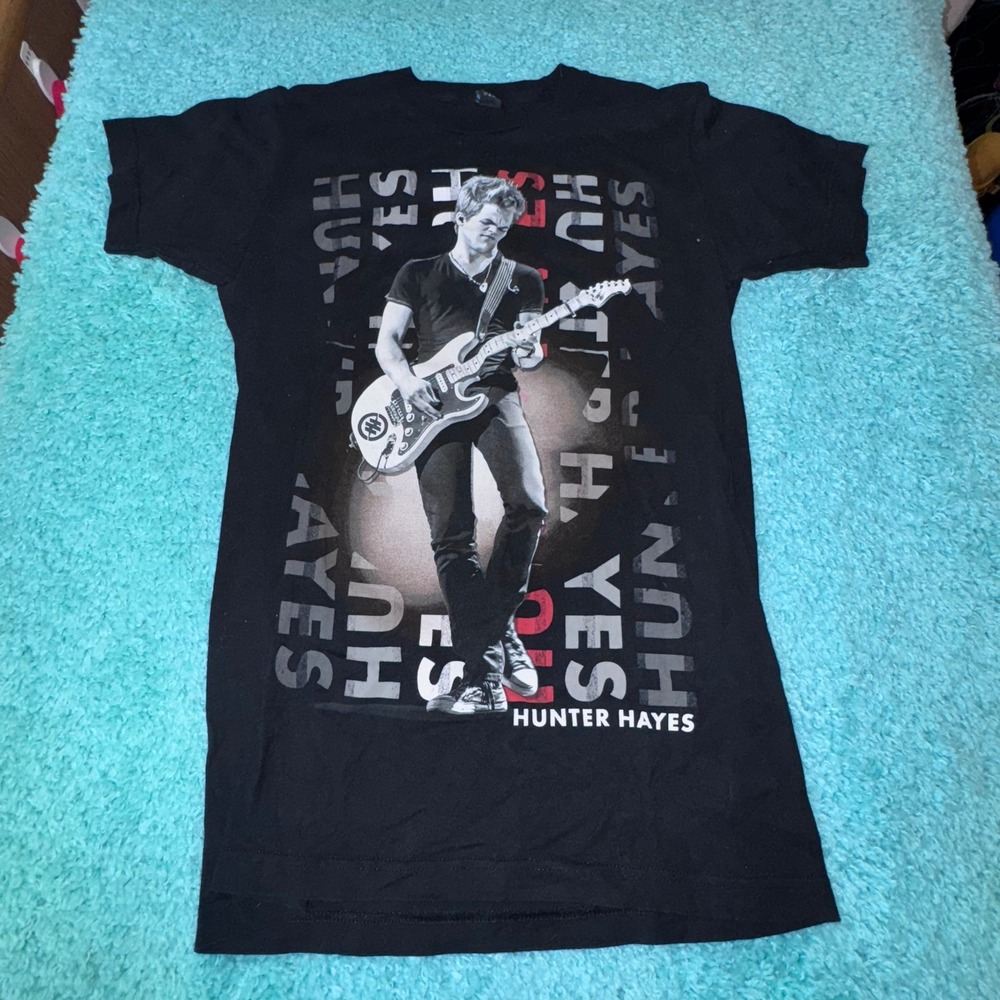 Hunter Hayes 2013 Tour TShirt Womens Graphic Concert Tee‎ Band Black